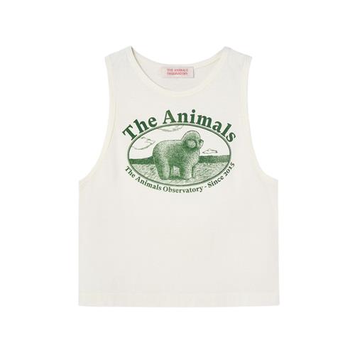 The Animals Observatory Frog Kid Tank Top White Logo | Hvid | 4 years