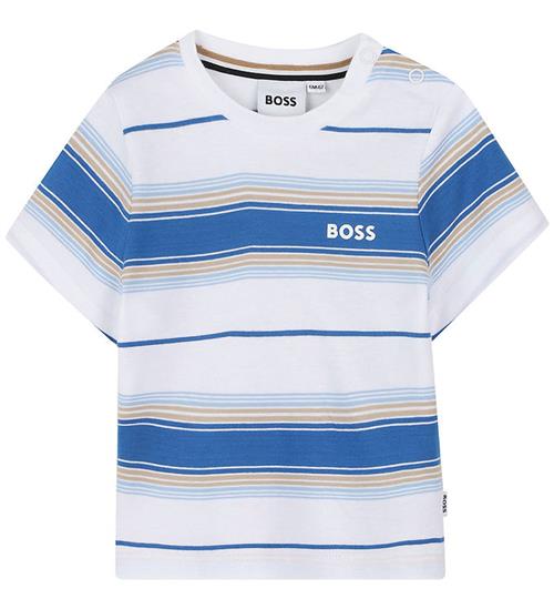 BOSS T-shirt - Pale Blue/White