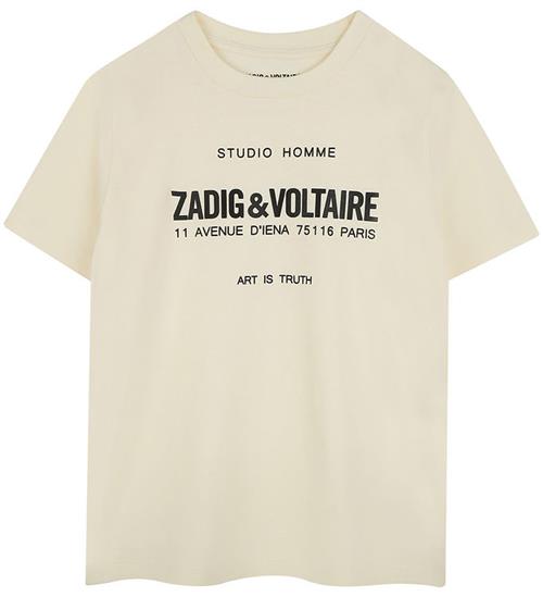 Zadig & Voltaire T-shirt - Offwhite m. Print