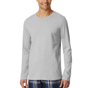 Schiesser Mix and Relax Long Sleeve Grå bomuld Small Herre