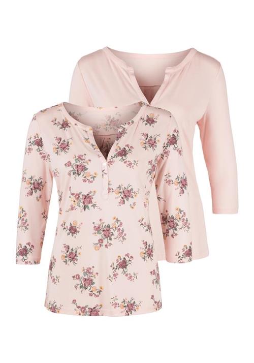 LASCANA Shirts  grøn / pink / lys pink