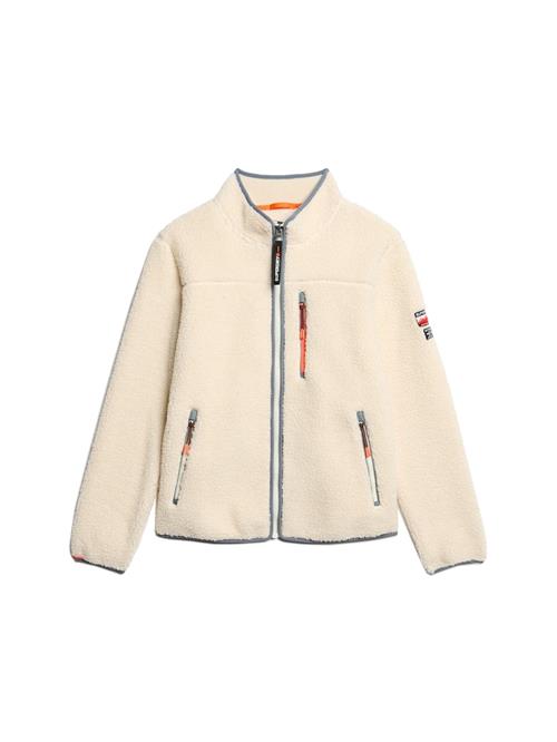 Superdry Fleecejakke  creme / blå / orange / sort