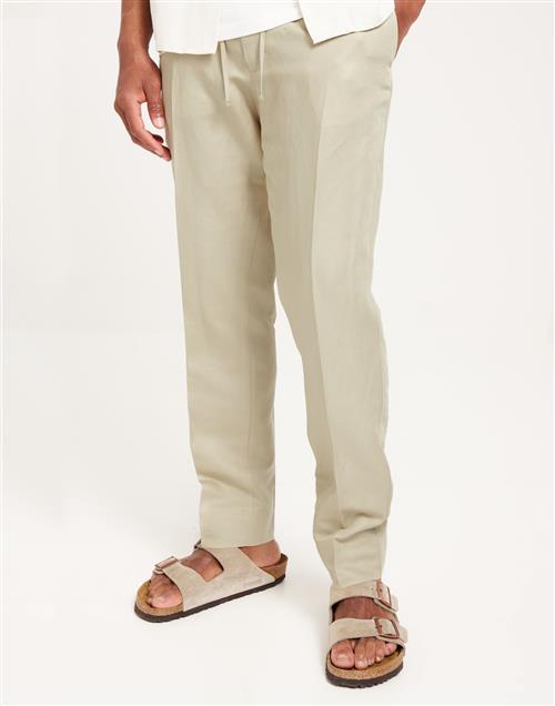 J Lindeberg Baron Tencel Linen Pants Hørbukser Beige