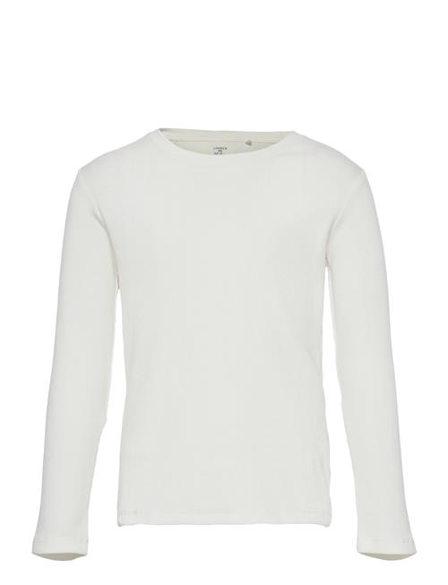 Lindex Top L S Basic Rib Lindex White