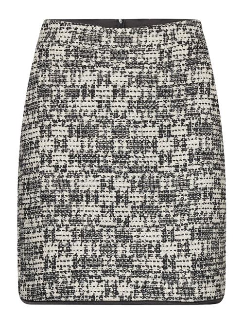 Karl Lagerfeld Check Boucle Skirt Karl Lagerfeld Black