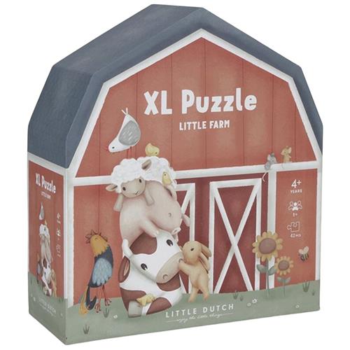 Little Dutch Little Farm FSC XL Puslespil | Grønn | 3-6