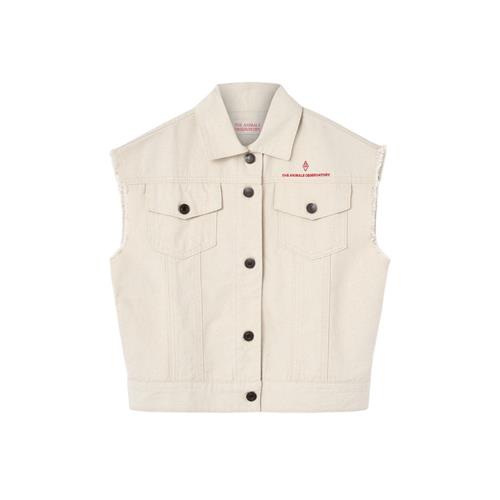 The Animals Observatory Hog Kid Vest Raw White | Hvid | 12 years