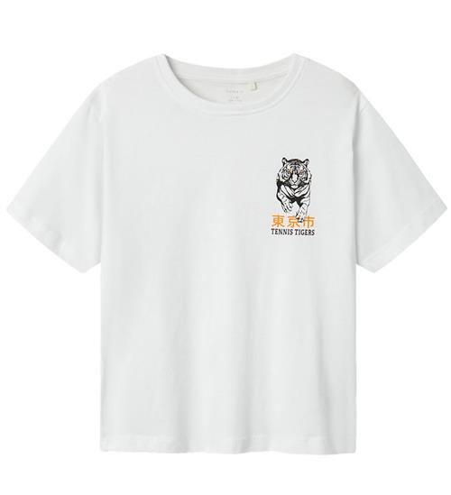 Se Name It T-shirt - NkmBennibo - Lucent White ved KidsWorld