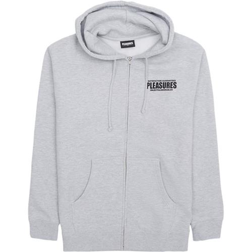 Pleasures Now Staff Zip Hoodie Grey Melange