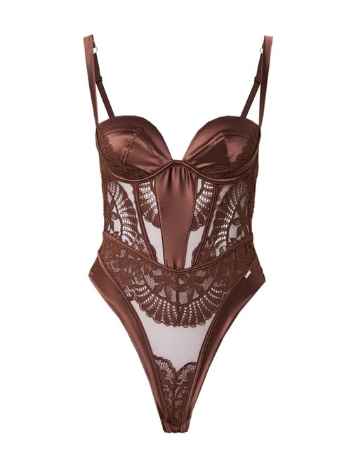 Hunkemöller Body 'Indigo'  mørkebrun