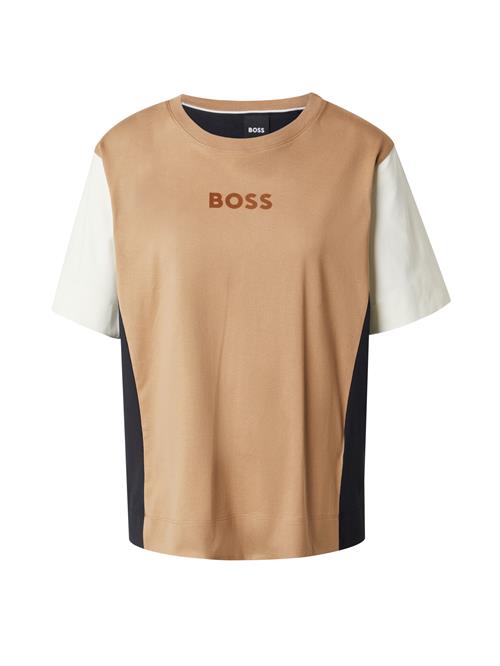 BOSS Shirts 'Elpha'  beige / sort / hvid