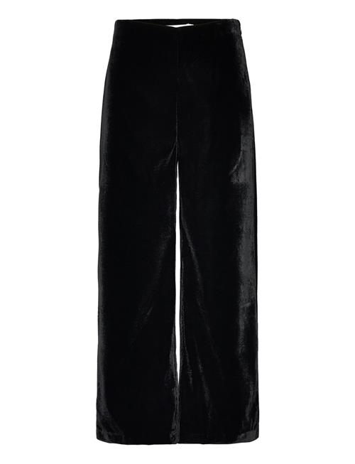 Trouser Lykke Cropped Velvet Lindex Black