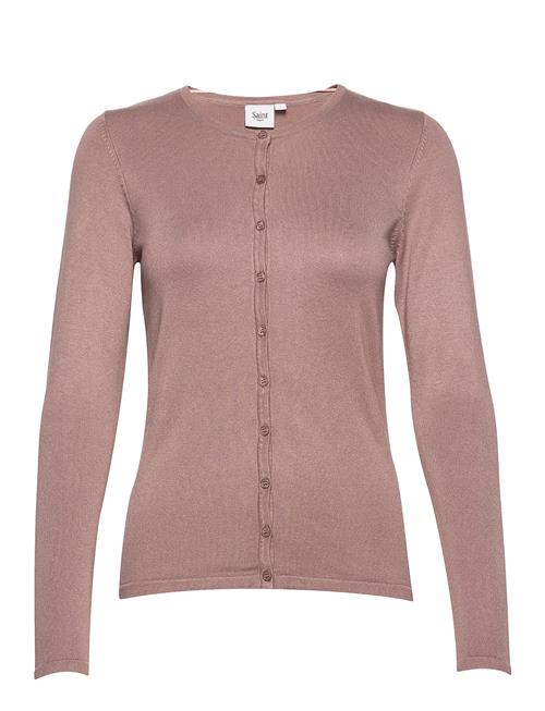 Se A8661, Milasz R-Neck Cardigan Saint Tropez Pink ved Booztlet