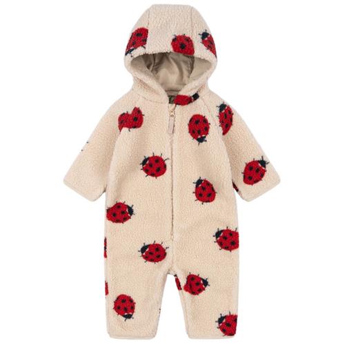 Se Konges Sløjd GOTS Jody Teddy Fleece-overtræksdragt Ladybug Sand | Beige | 6 months ved Babyshop