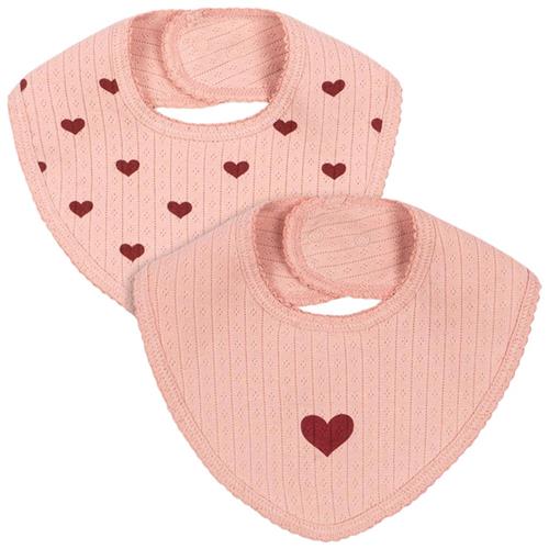 Konges Sløjd Minnie 2-Pack Hagesmæk Mellow Rose | Lyserød | One size