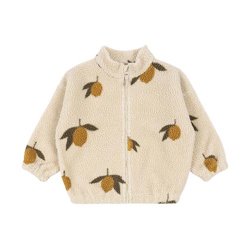 Konges Sløjd GOTS Jody Teddy Jakke Mon Grand Citron Sage | Beige | 2 years