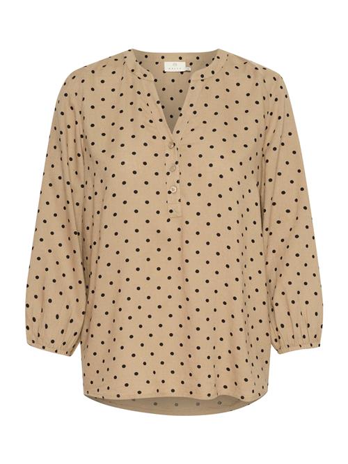 Kaffe Bluse 'KA Milia'  beige / sort