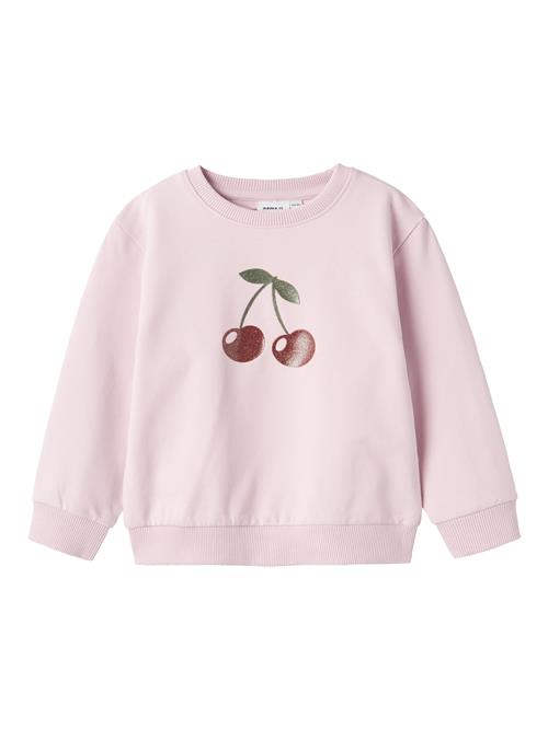 NAME IT Sweatshirt  grøn / blomme / lyserød / kirsebærsrød