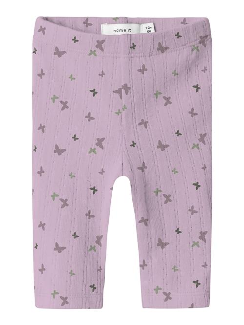 NAME IT Leggings 'NBFBILIA'  kiwi / lilla / lysviolet