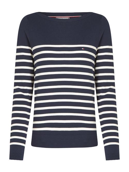 TOMMY HILFIGER Pullover  marin / hvid