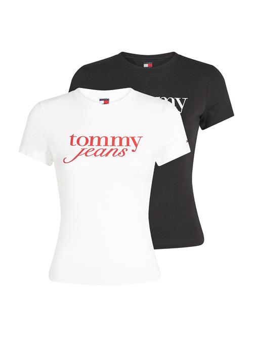 Tommy Jeans Shirts 'ESSENTIAL'  sort / hvid