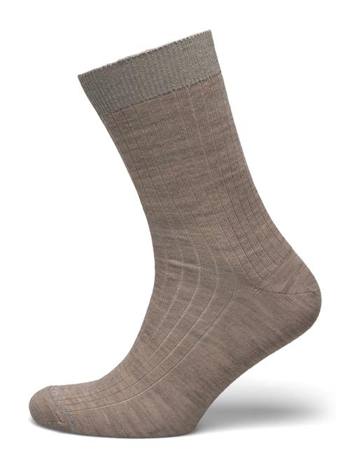 mp Denmark Erina Wool Rib Socks Mp Denmark Beige