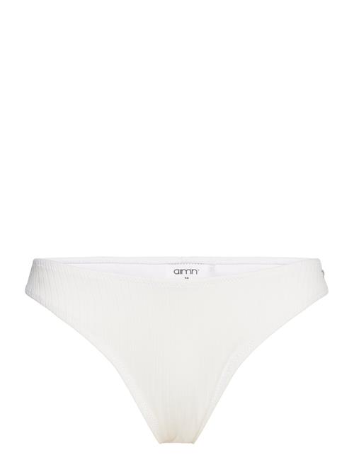 aim´n Ribbed U-Shape Bikini Bottom Aim´n White