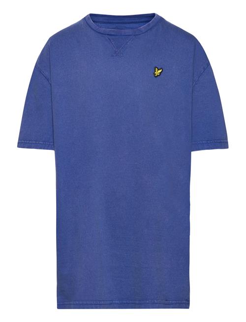 Acid Wash Over D Tee Lyle & Scott Junior Blue