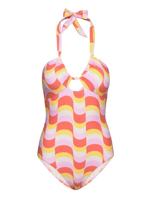 Modern Take Drawstring Halter Piece Seafolly Pink