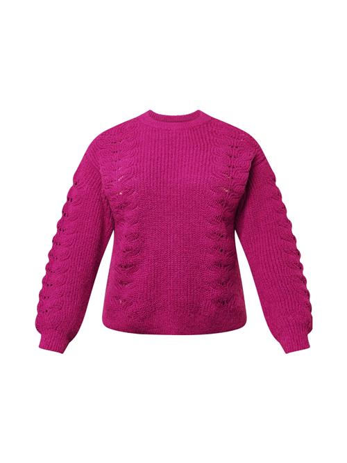 PIECES Curve Pullover 'SCARLETT'  rødviolet