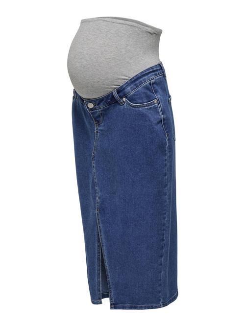 Only Maternity Nederdel 'Siri'  blue denim / grå-meleret