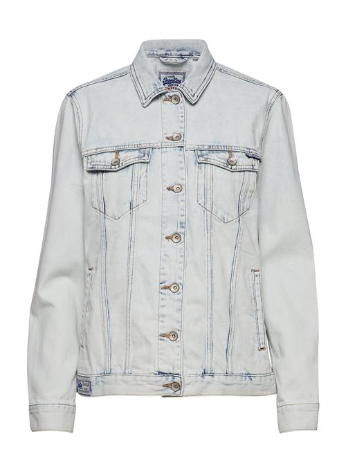 Superdry Denim Long Line Jacket Superdry Grey