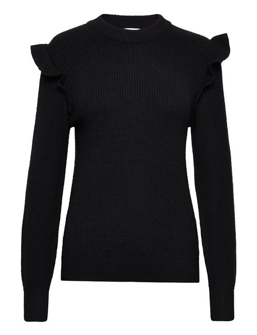 Object Objmalena L/S Ruffle Pullover Object Black