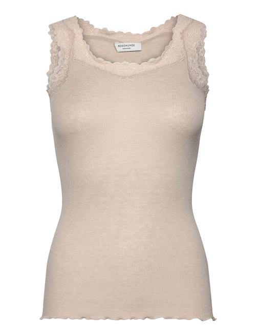 Rwburlington Wool Sl Lace Top Rosemunde Cream