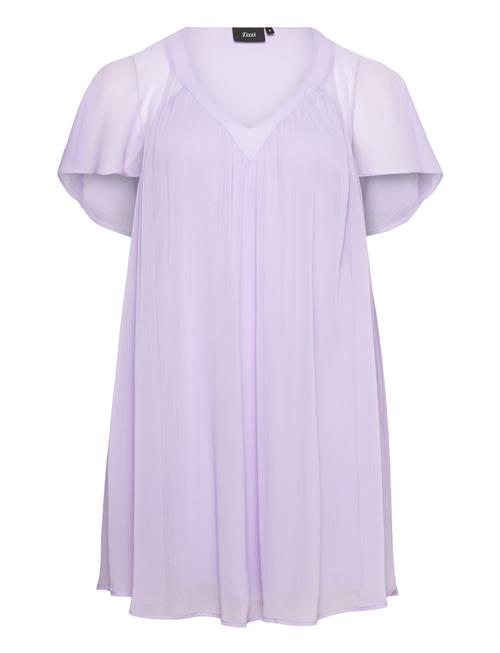 Magnes, S/S, Abk Dress Zizzi Purple