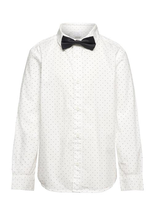 Lindex Shirt Poplin W Bow Lindex White