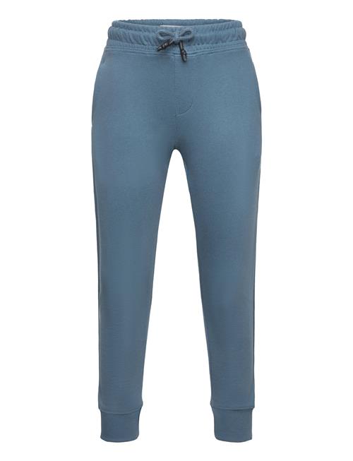 Mango Cotton Jogger-Style Trousers Mango Blue