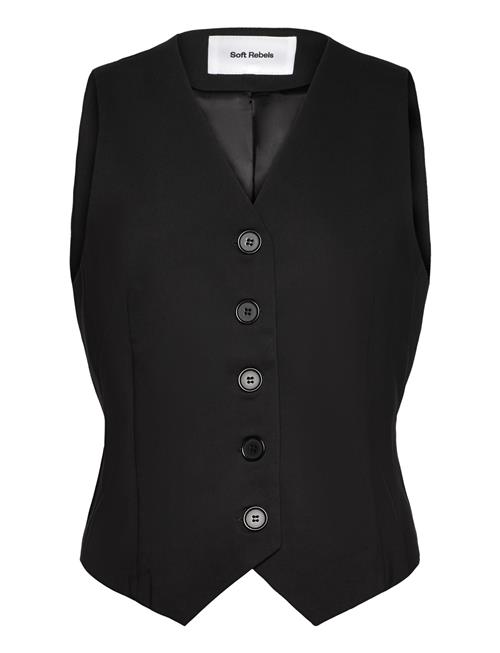 Soft Rebels Srhibiscus Waistcoat Soft Rebels Black