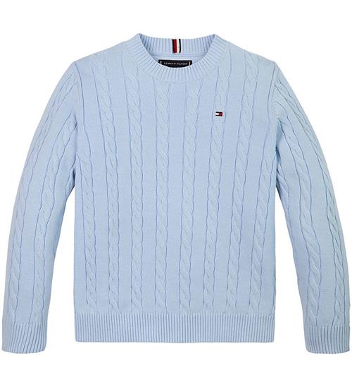 Tommy Hilfiger Bluse - Strik - Cable - Breezy Blue