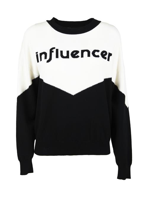 Influencer Pullover  sort / hvid