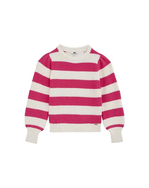 WE Fashion Pullover  pink / hvid