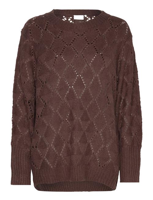 Kaffe Kajoanna Pullover 3/4 Sleeve Kaffe Brown