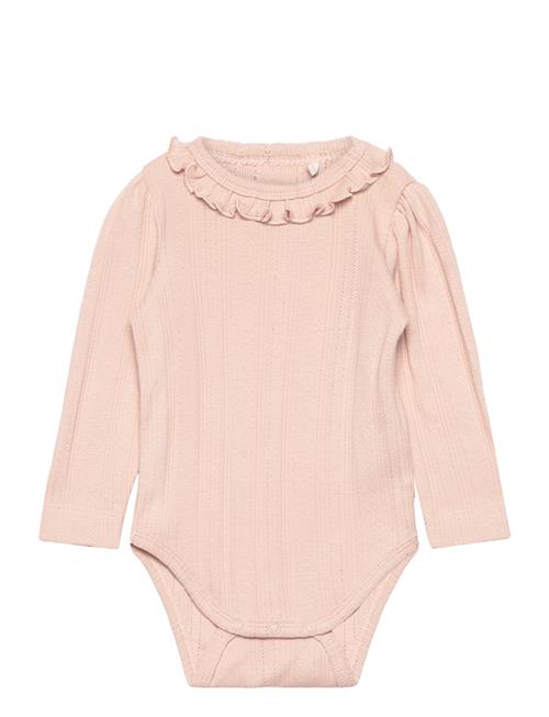 En Fant Body Ls Pointelle En Fant Pink