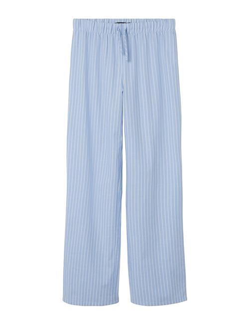 LMTD Nlffouipe Poplin Straight Pant LMTD Blue