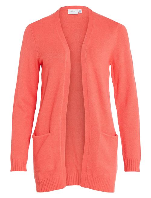 Vila Viril Open L/S Knit Cardigan - Noos Vila Orange