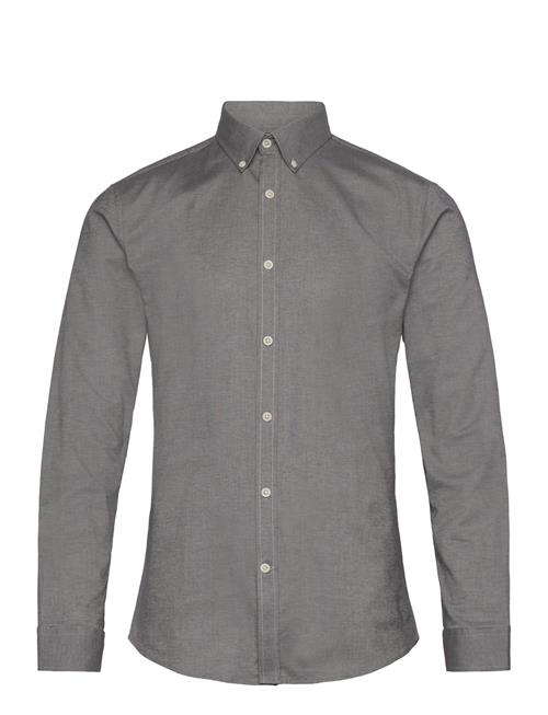 Yarn Dyed Oxford Superflex Shirt L/ Lindbergh Grey