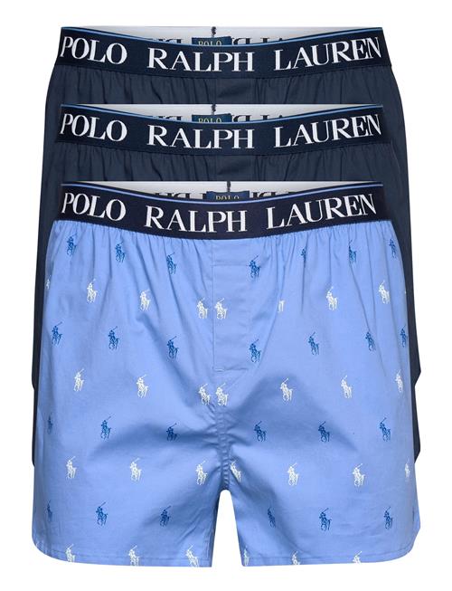 Polo Ralph Lauren Underwear Stretch Cotton Boxer 3-Pack Polo Ralph Lauren Underwear Blue