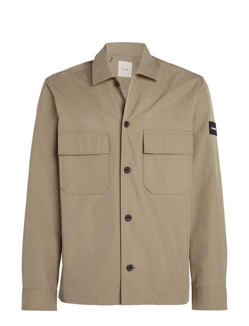 Calvin Klein Cotton Nylon Overshirt Calvin Klein Beige