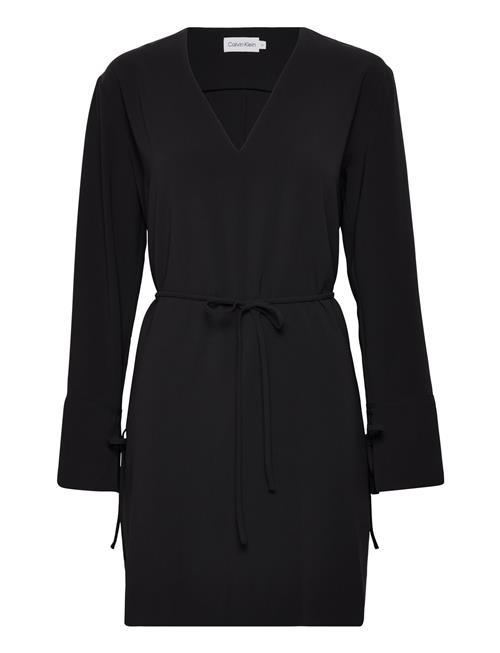 Calvin Klein Structure Twill Ls Dress Calvin Klein Black