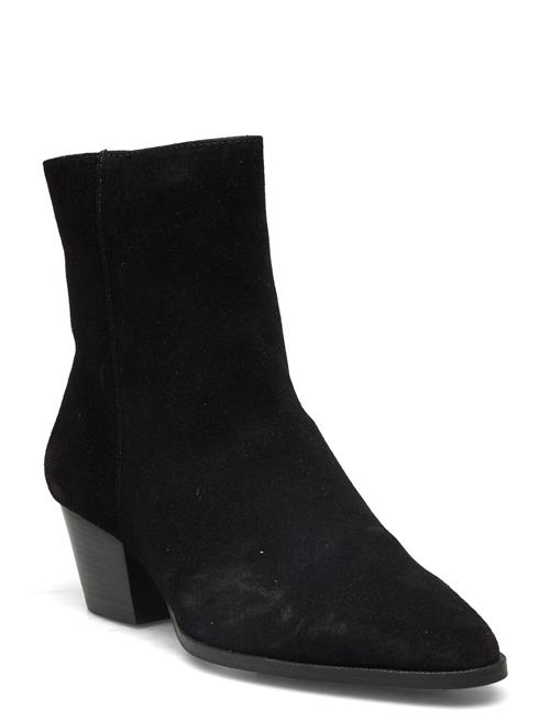 Bootie - Block Heel - With Zippe ANGULUS Black